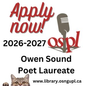 Owen Sound Poet Laureate Call for Applications