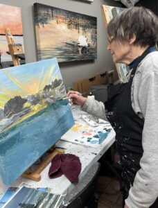 Marie Knapp painting